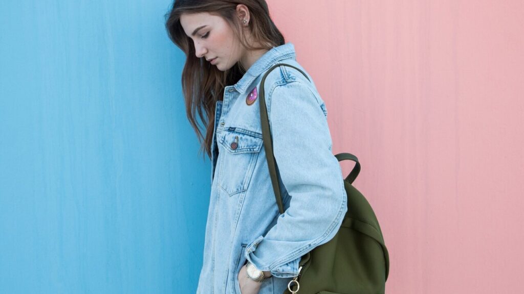 Download denim jacket template in PDF for free