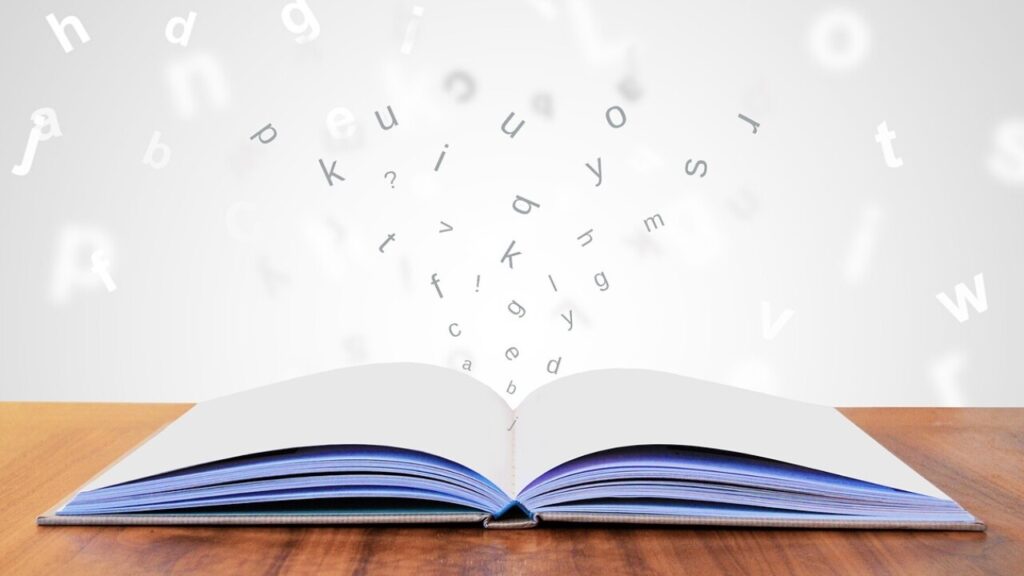 Download alphabet book template in PDF for free